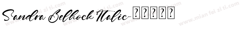 Sandra Belhock Italic字体转换